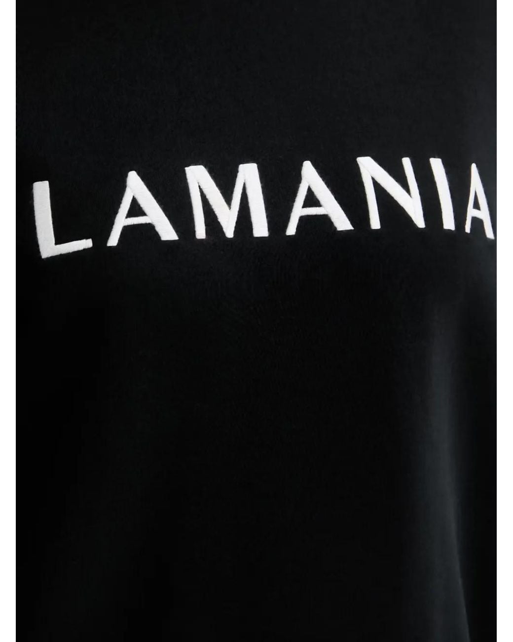 La Mania Black Chill Logo-Print Sweatshirt