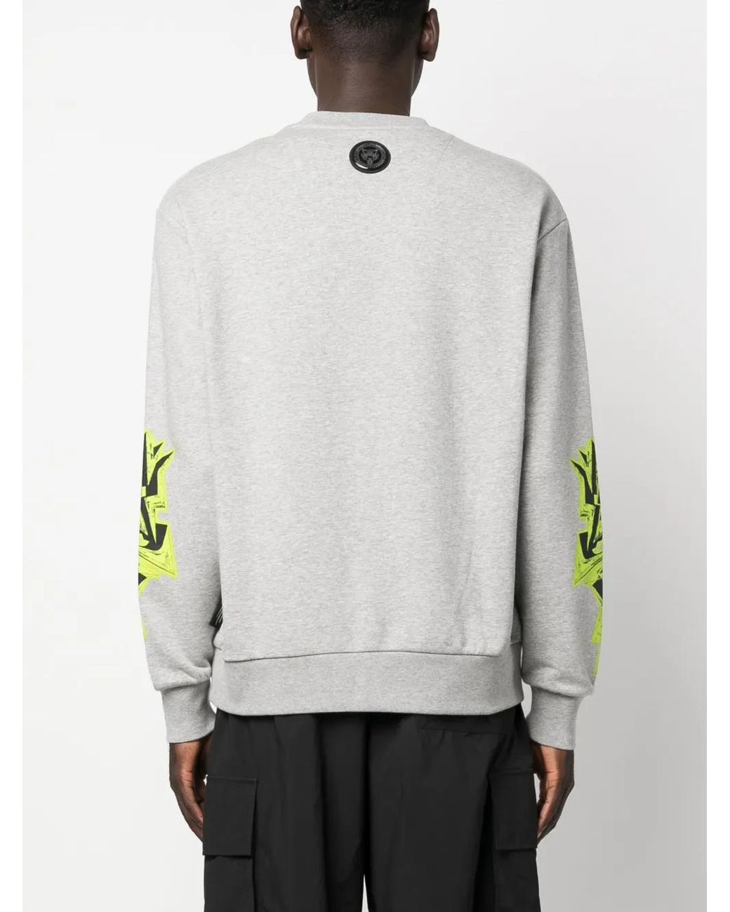 Sudadera Thunder Tiger Philipp Plein de hombre de color Gray