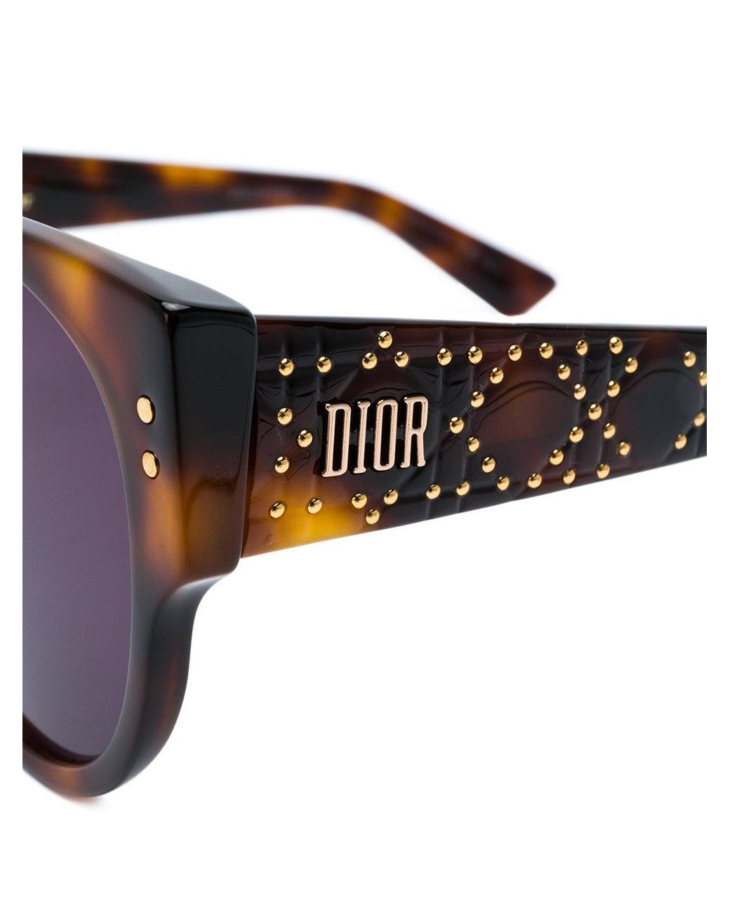 dior Brown Lady Dior Studs Sunglasses