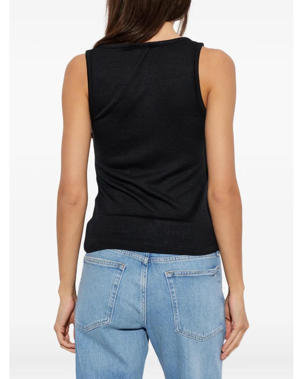 Rag & Bone Black V-Neck Top