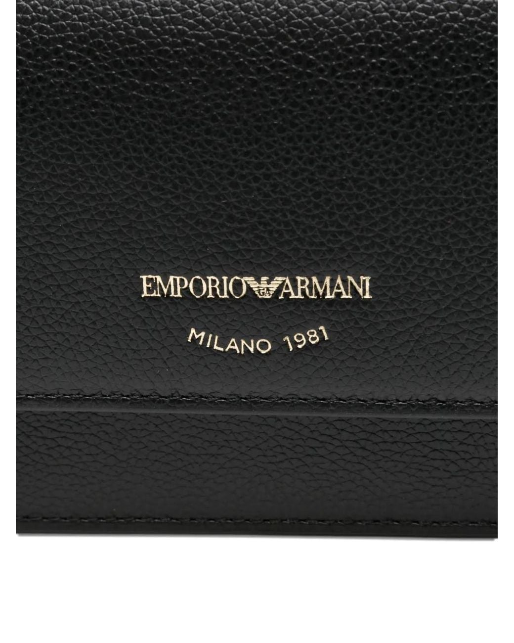 Emporio Armani Black Leather Mini Bag