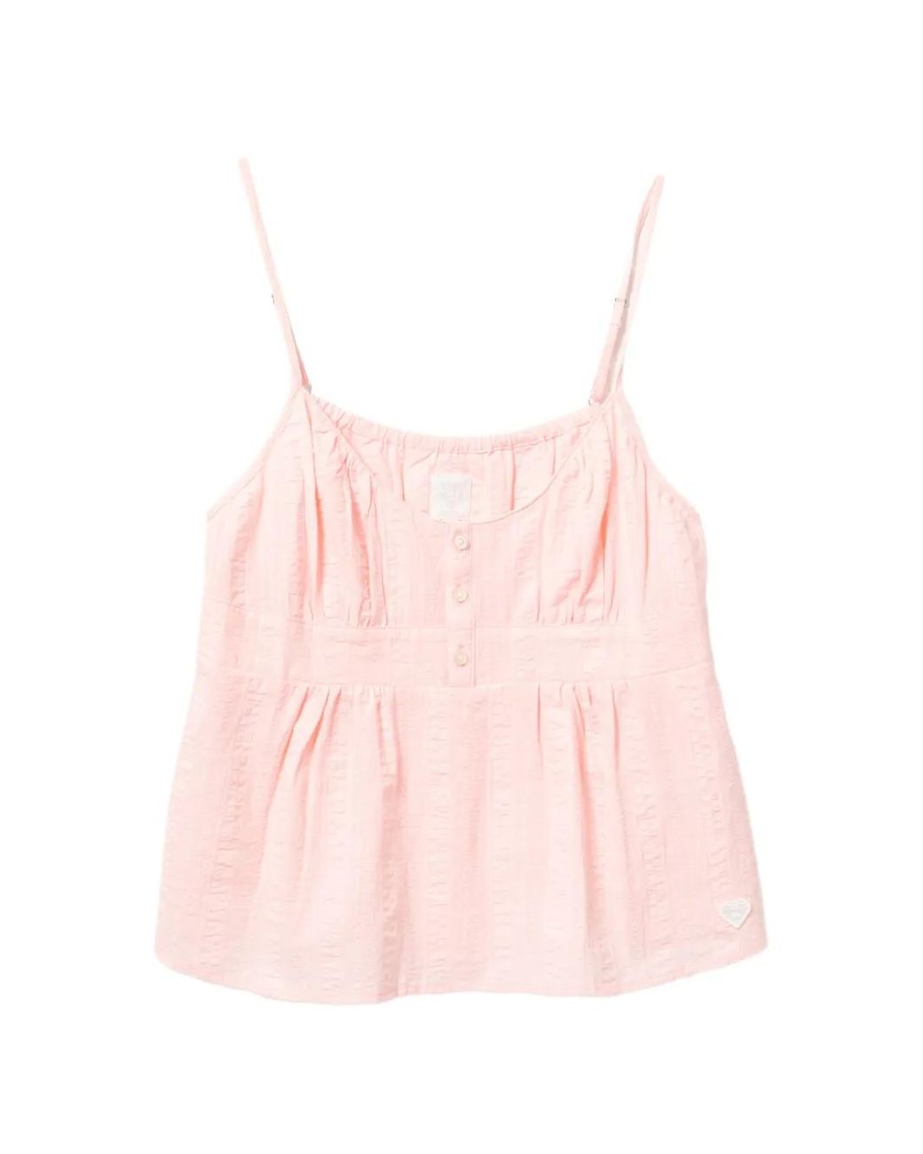 AAPE BY A BATHING AP Pink Ruched Camisole Top