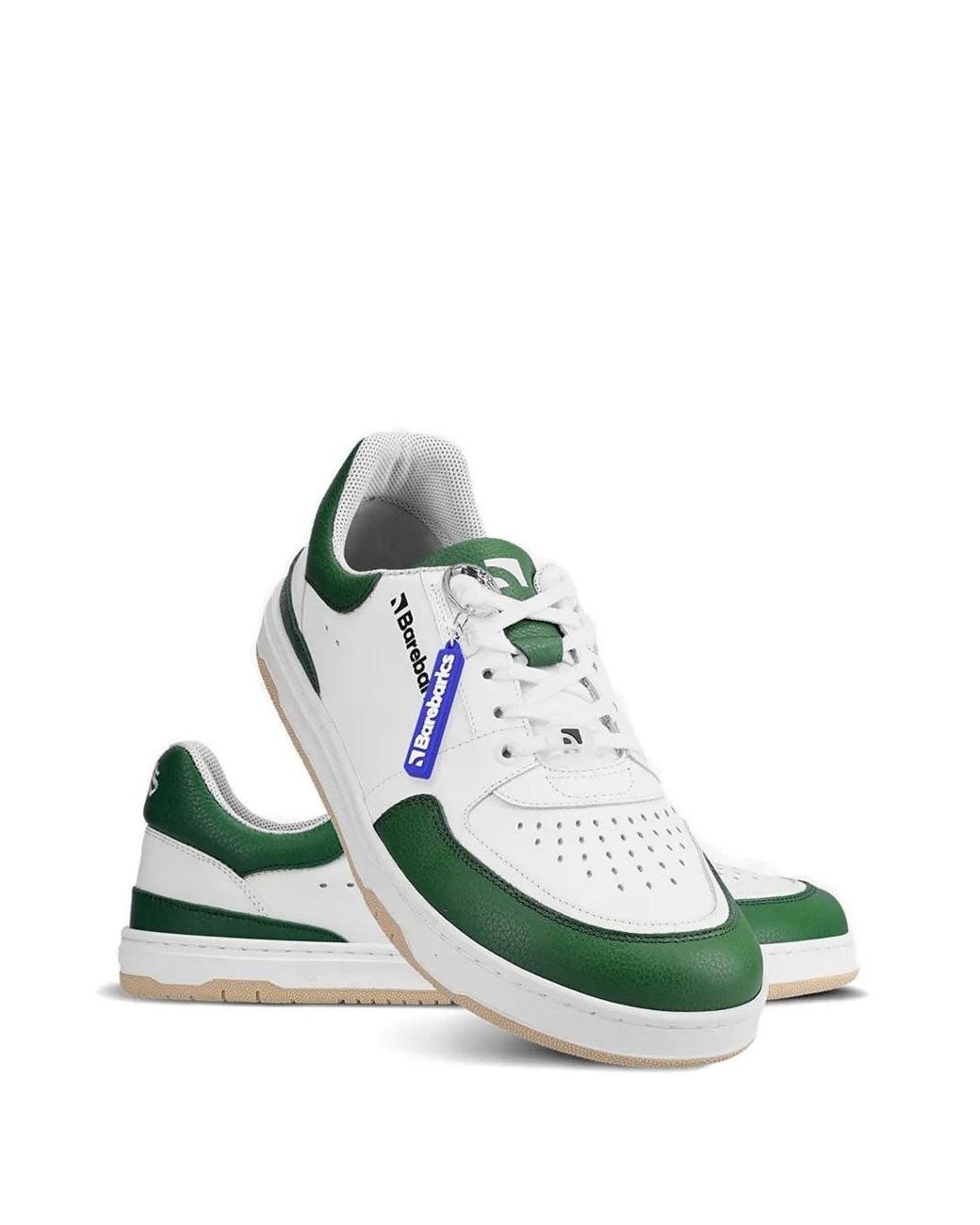 Barebarics Green Wave Perforated-Pebbled Sneakers