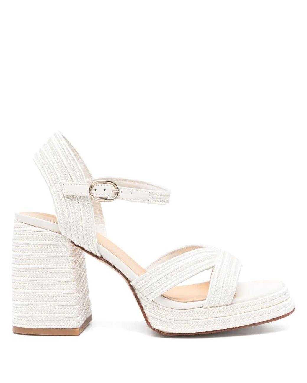 Castaner White 10Mm Vale Sandals