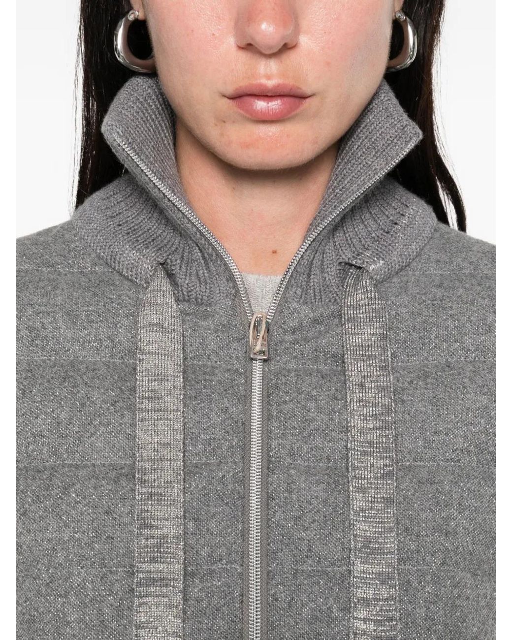 Plumífero Con Cremallera Herno de color Gray