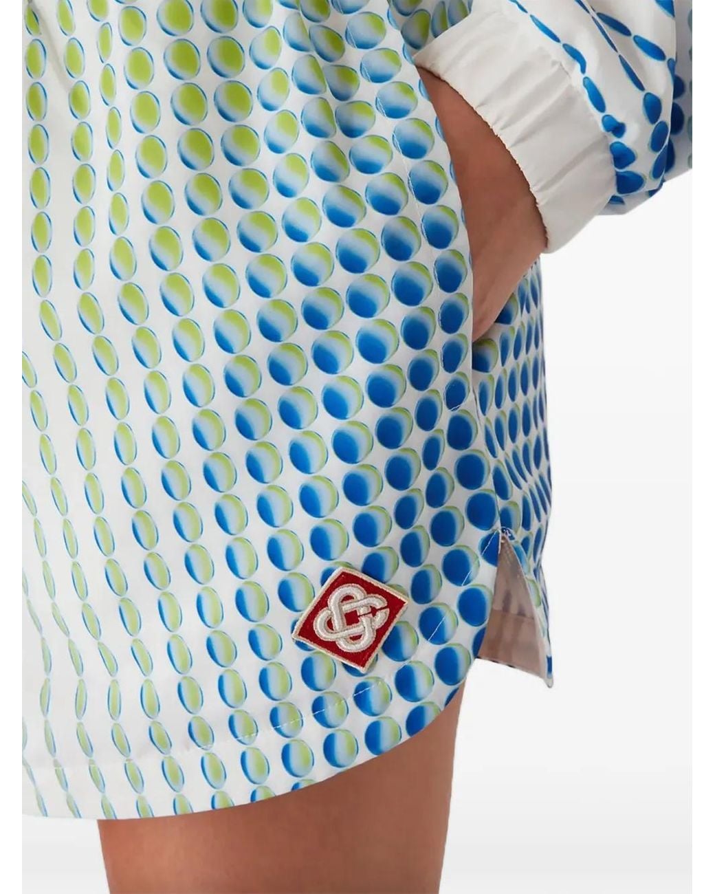 Casablanca Blue Printed Shorts