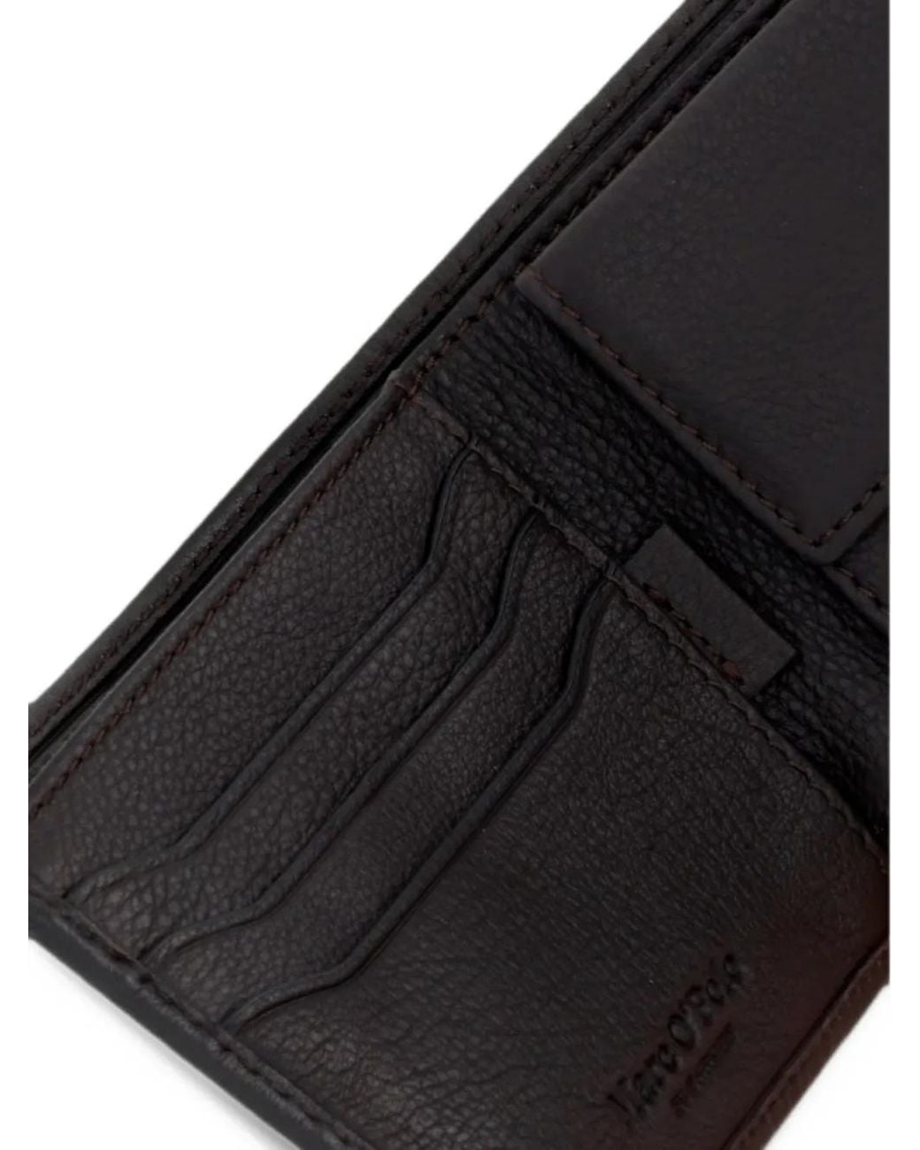 Marc O' Polo Black Portefeuille Pliant À Logo Embossé for men