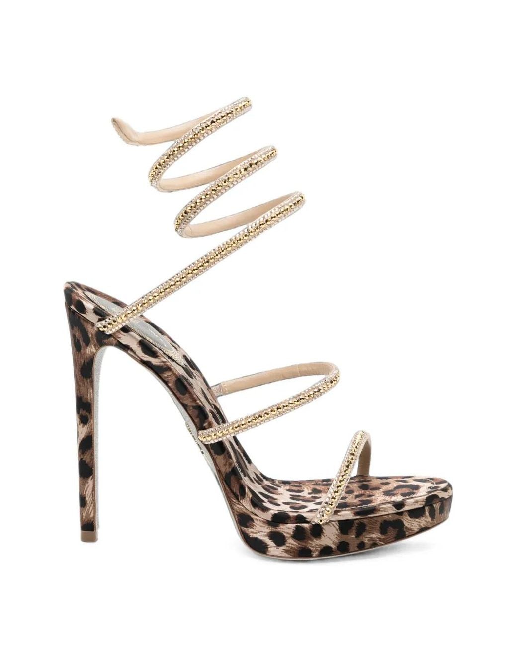 Rene Caovilla White 105Mm Cleo Sandals