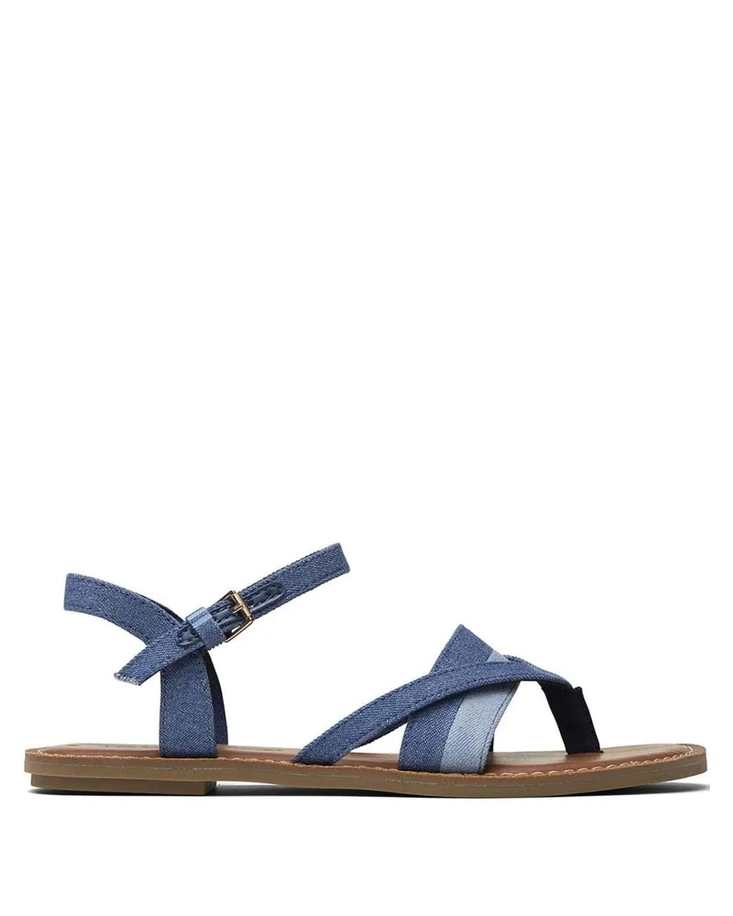 TOMS Blue Lexie Denim Mix" Sandals