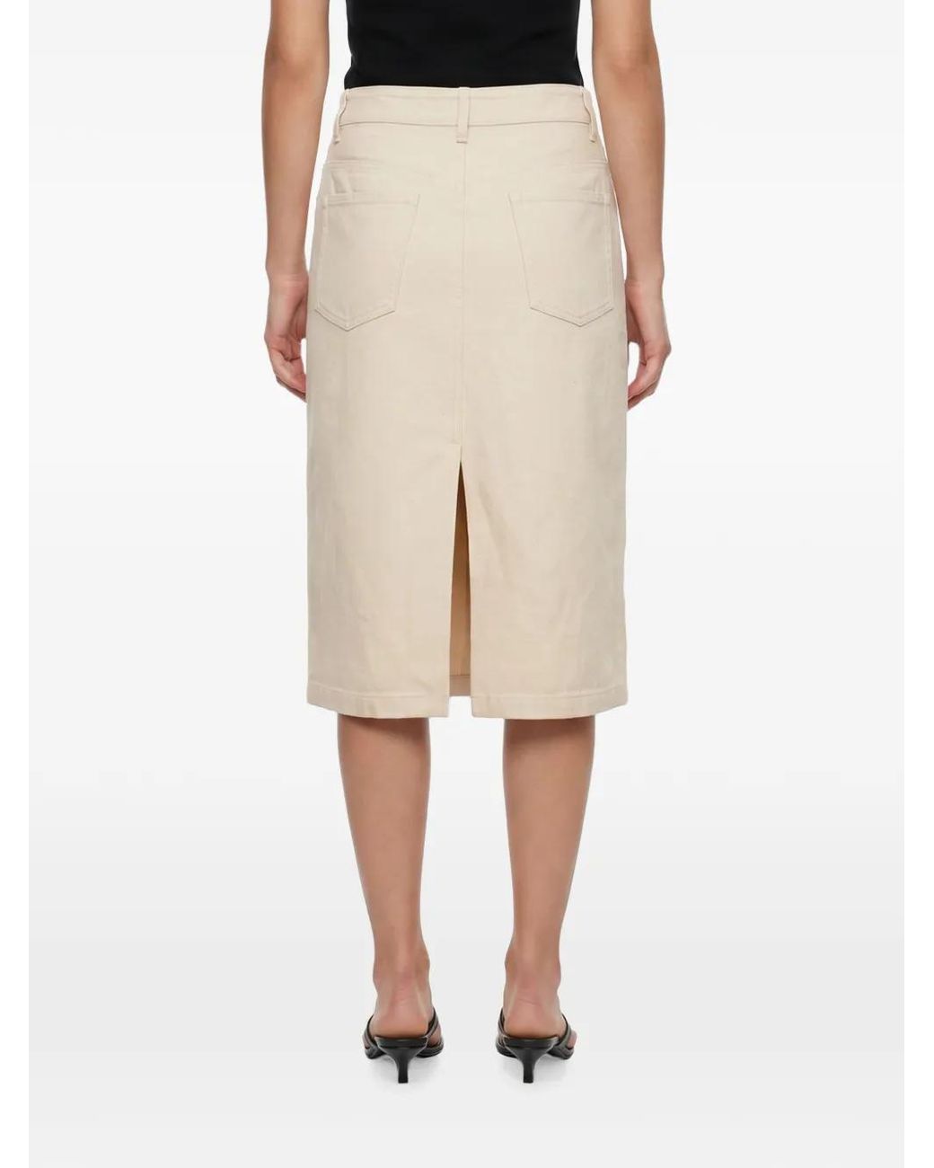 A.P.C. Natural Denim Split Skirt