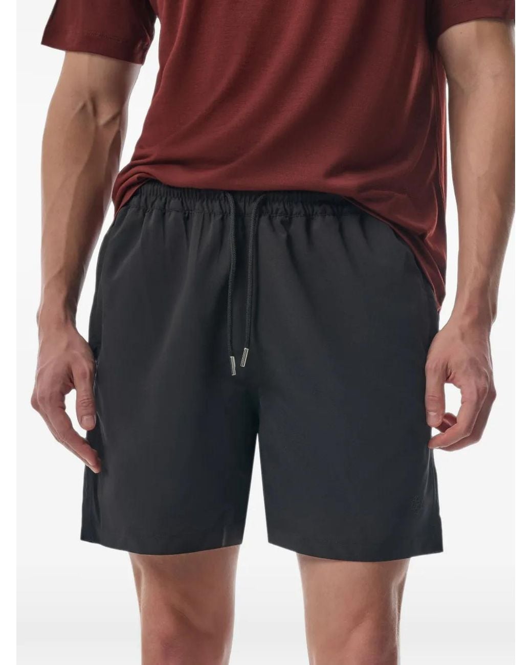 MEGUSTA Blue Drawstring Swim Shorts for men