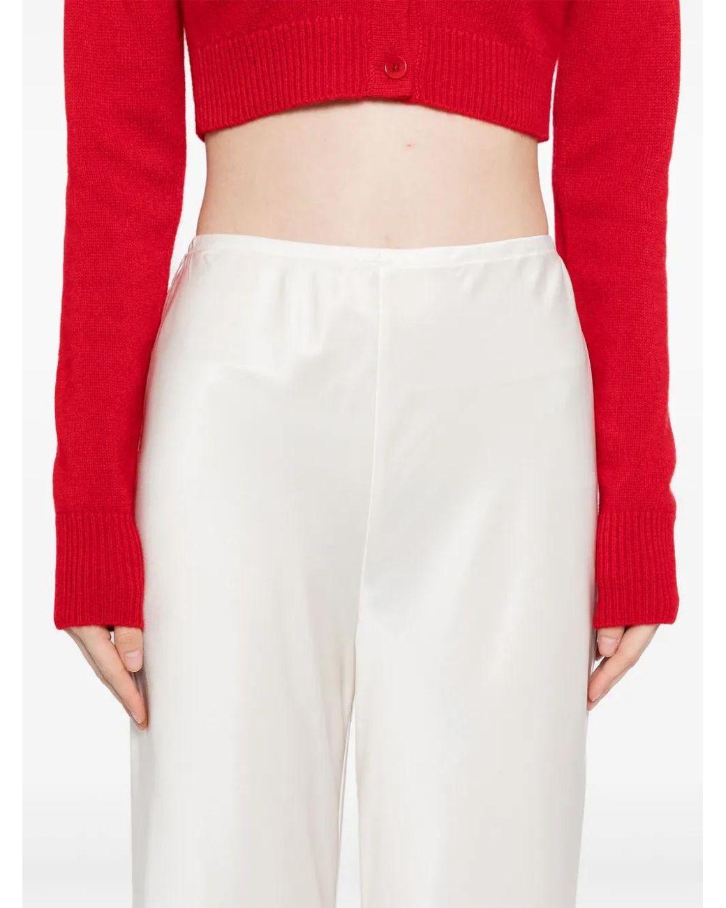 Reformation White Gale Trousers