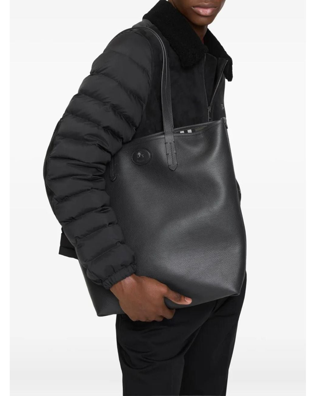 Burberry Black Bloomsbury Reversible Tote Bag for men