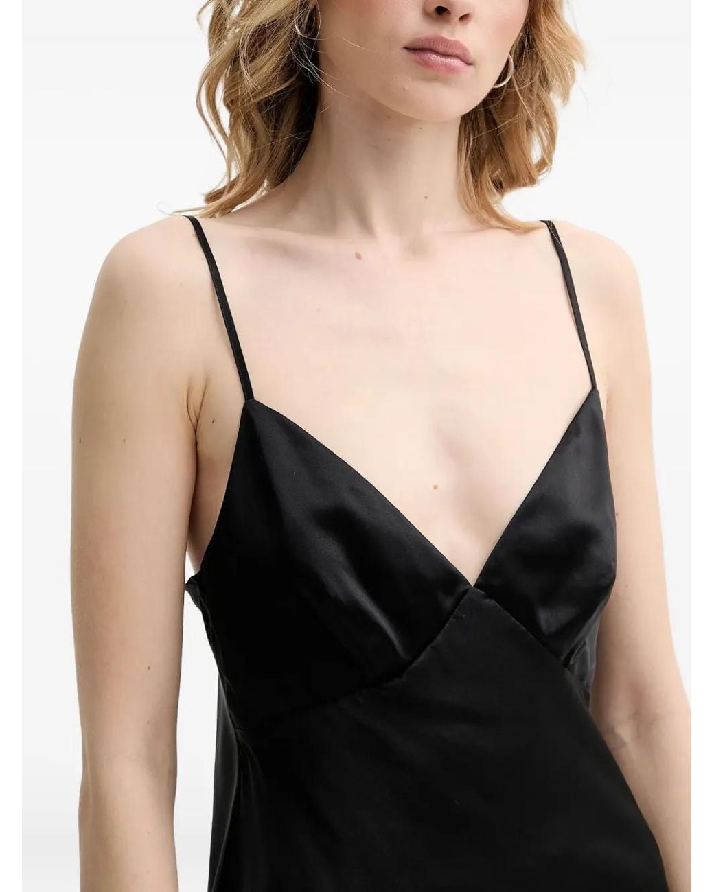 From Future Black V-Neck Strap Top