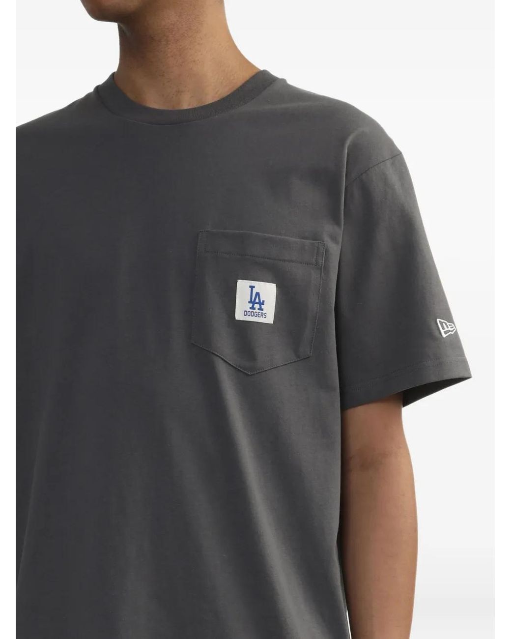 KTZ Gray T-Shirt À Poche Poitrine for men