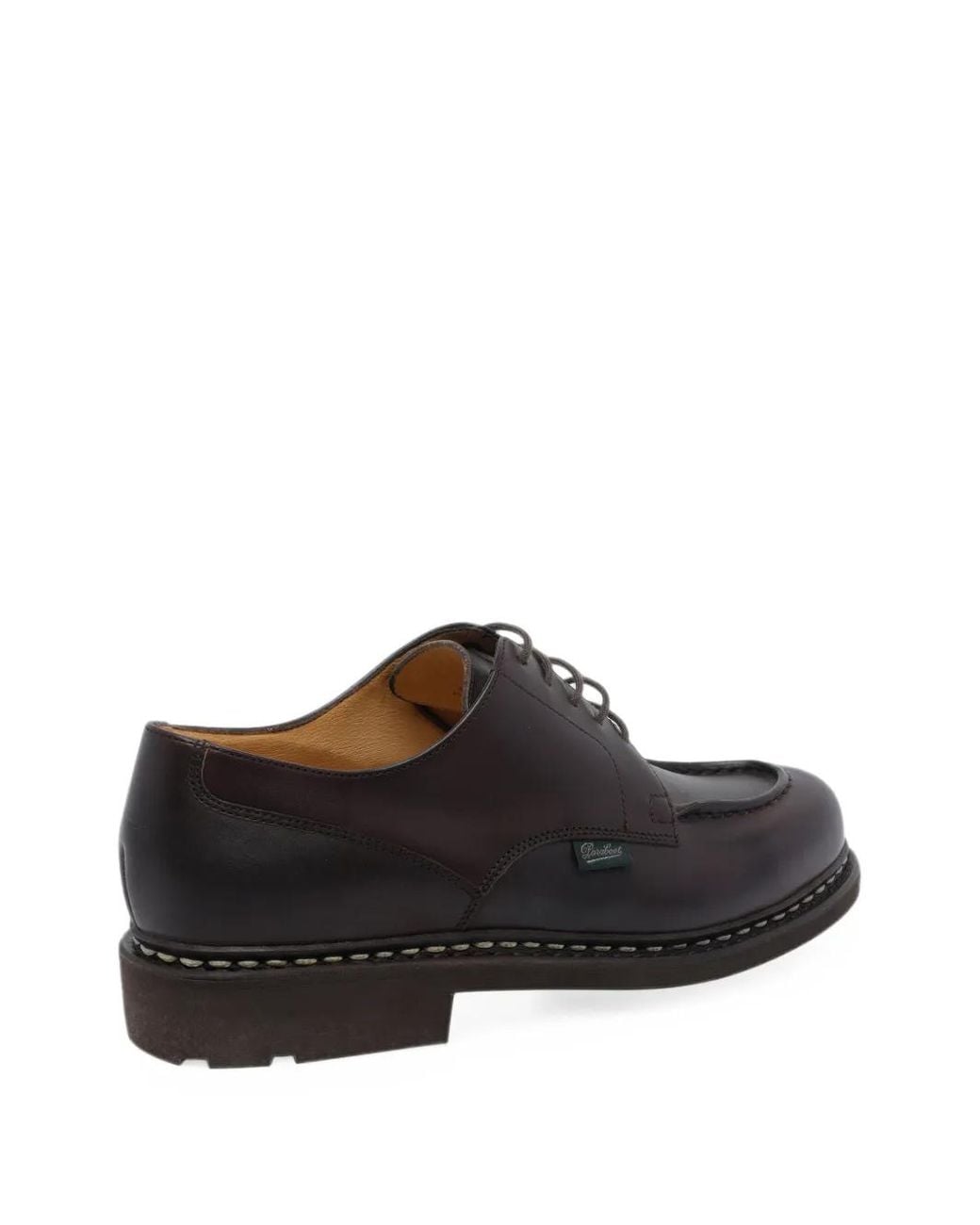 Paraboot Black Chambord Leather Derby Shoes for men