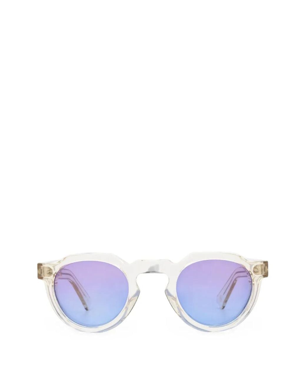 Lesca White X Mia Burton Lunettes De Soleil Crown Panto À Monture Géométrique