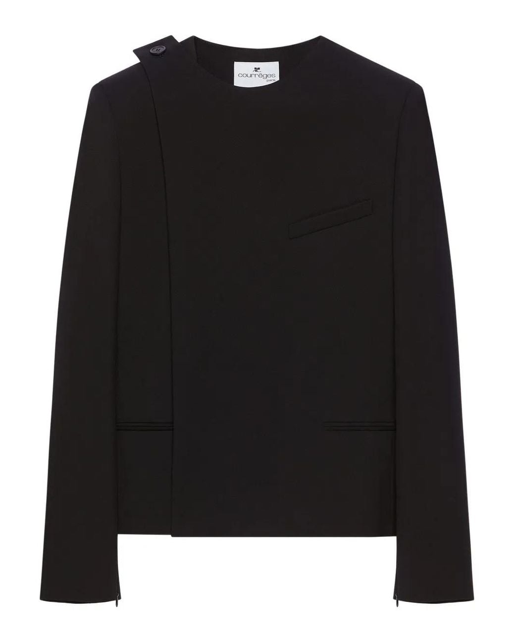 Courreges Black Buckle Jacket for men