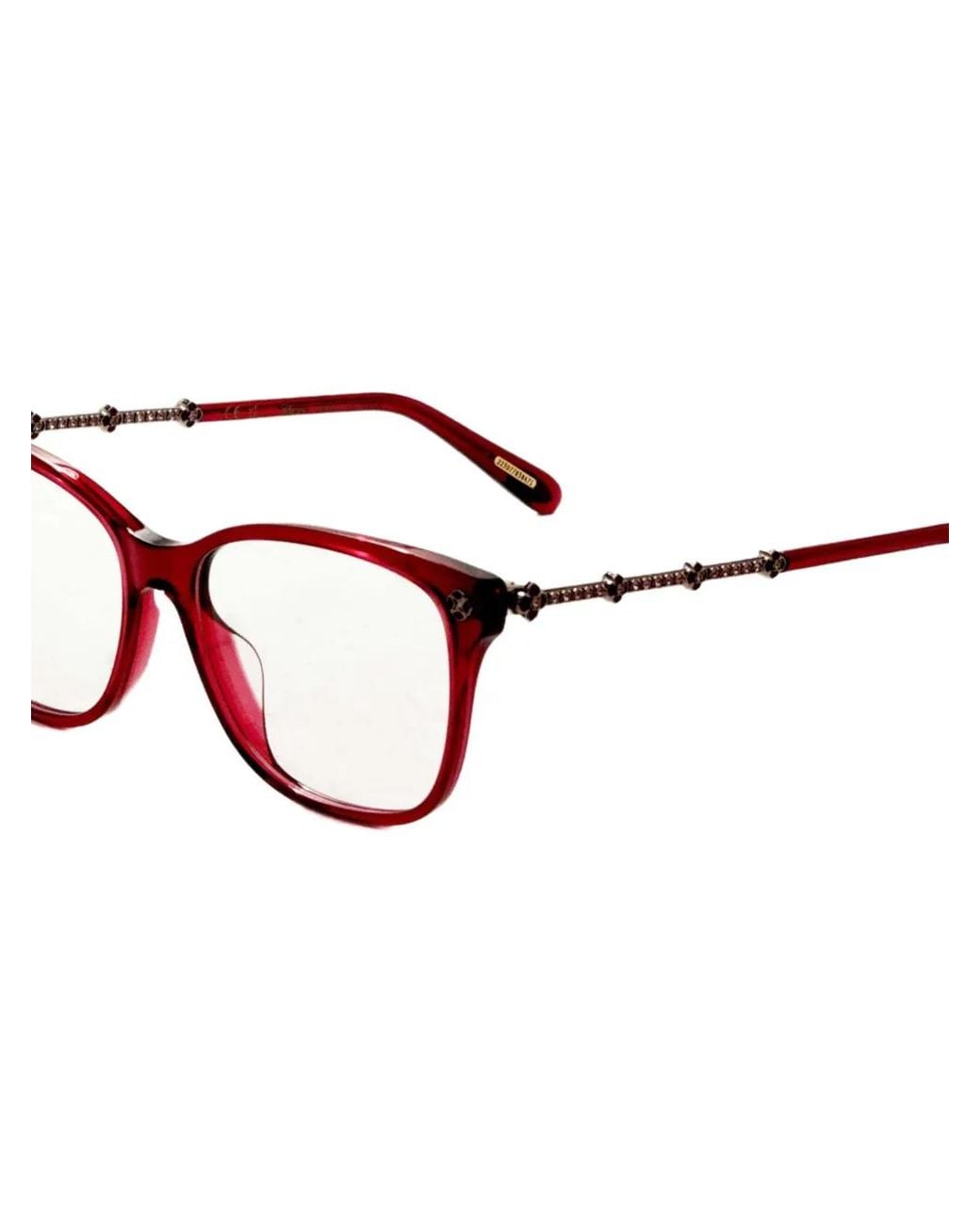 Chopard White Square-Frame Glasses