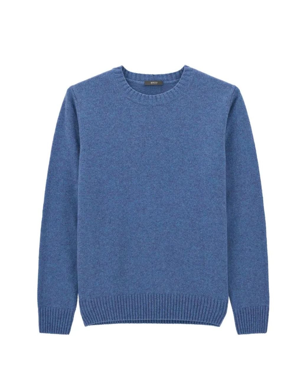 Boggi Blue Crew Neck Jumper for men