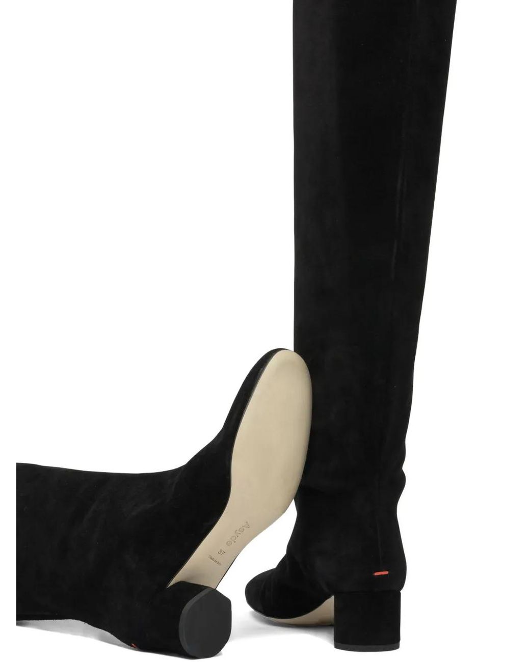 Stivali Willa Con Tacco Largo 55Mm di Aeyde in Black