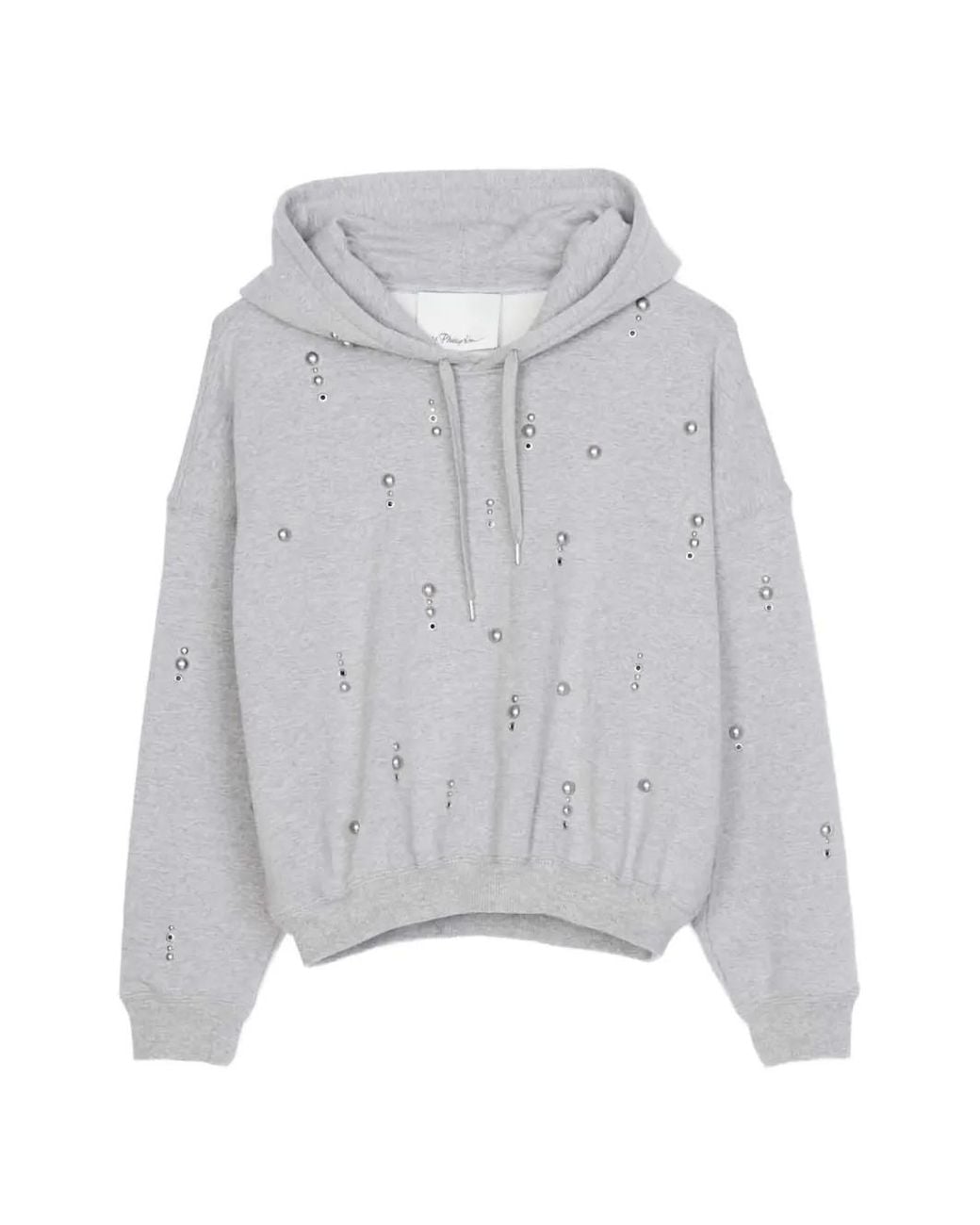 3.1 Phillip Lim Gray Embellishment Hoodie