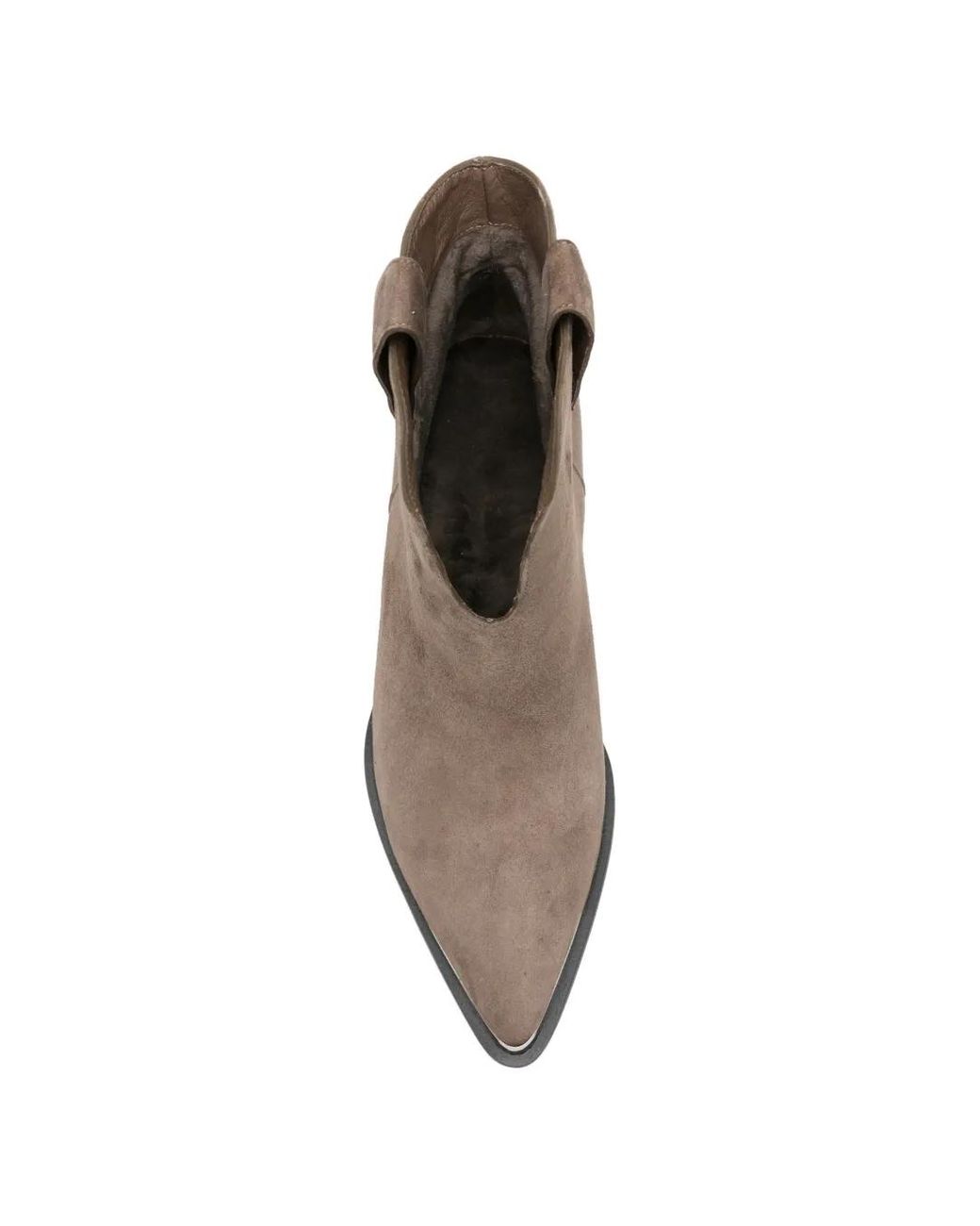 ADRIANNA FERETTI Brown Pointed-Toe Boots