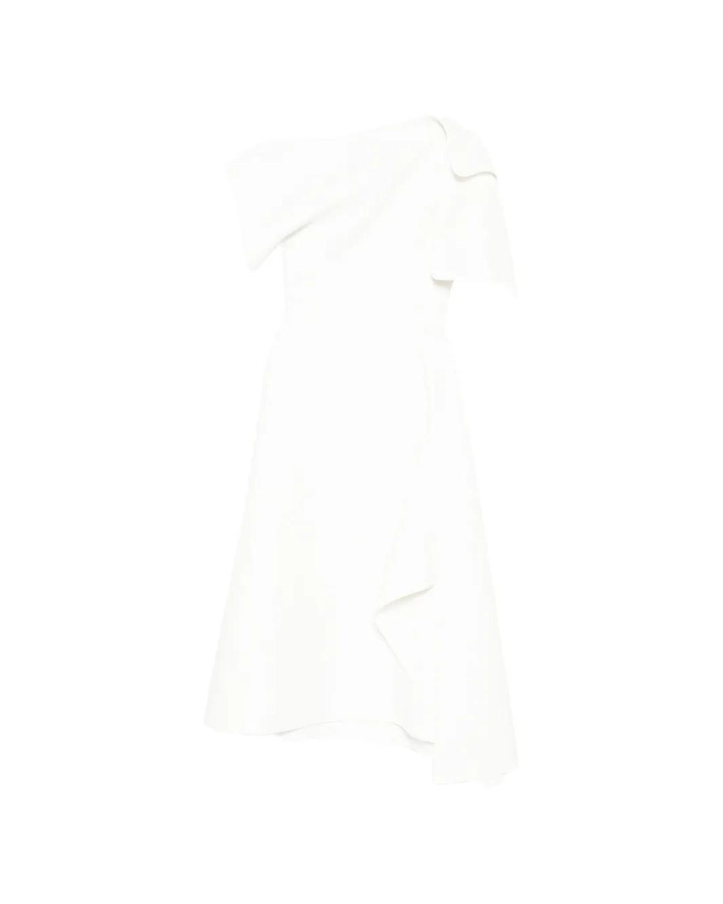 Maticevski White Diadem Midi Dress
