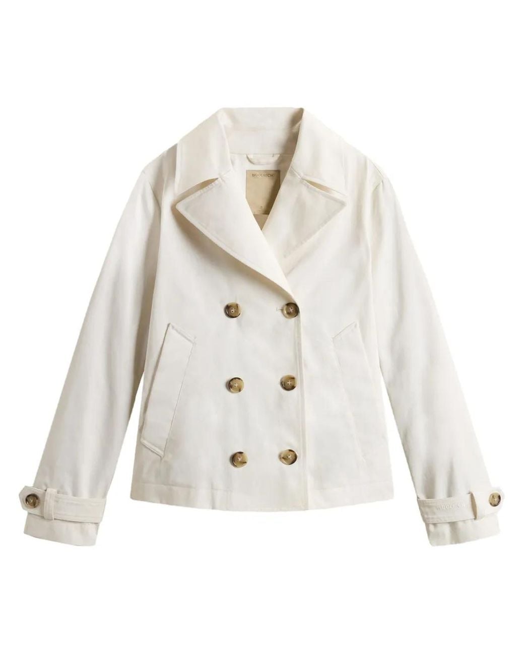 Woolrich White Double-Breasted Jacket