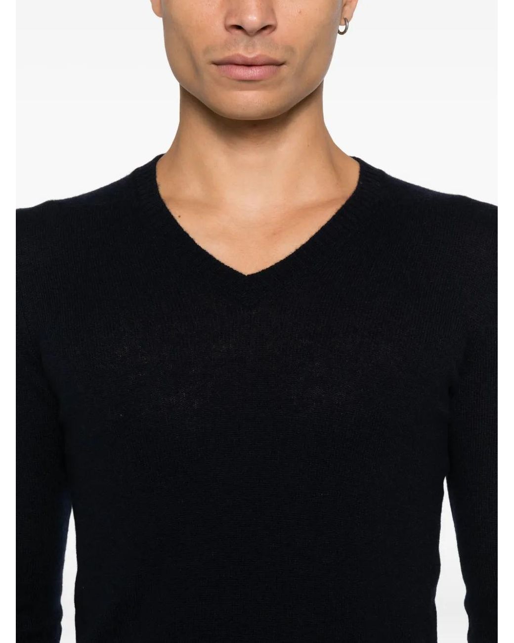 トップス prada/v-neck knit Prada V-Neck Sweater in Black for Men | Lyst