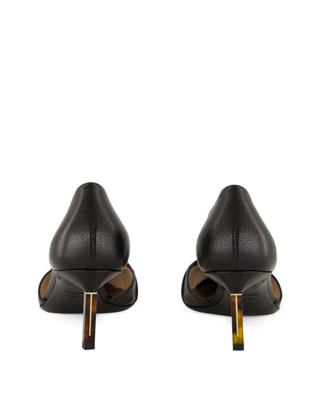 Tom Ford Black 85Mm Leather Pointed-Toe Pumps