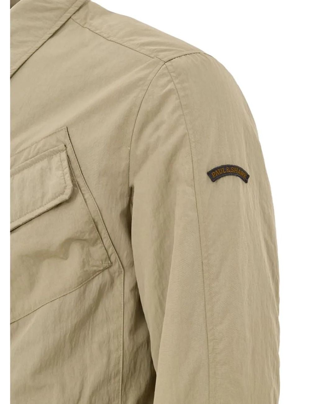 Paul & Shark Natural Logo-Patch Flap-Pocket Jacket for men