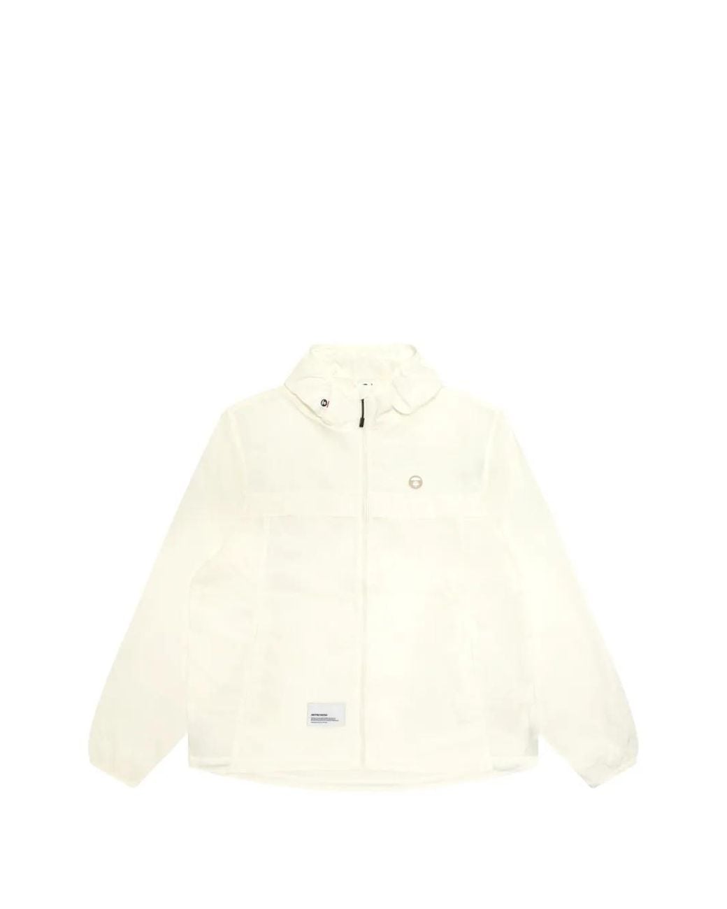 Aape By A Bathing Ape White Lightweight Hooded Jacket for men