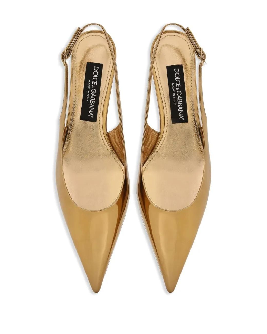 Dolce & Gabbana Natural Lollo 30Mm Leather Pumps