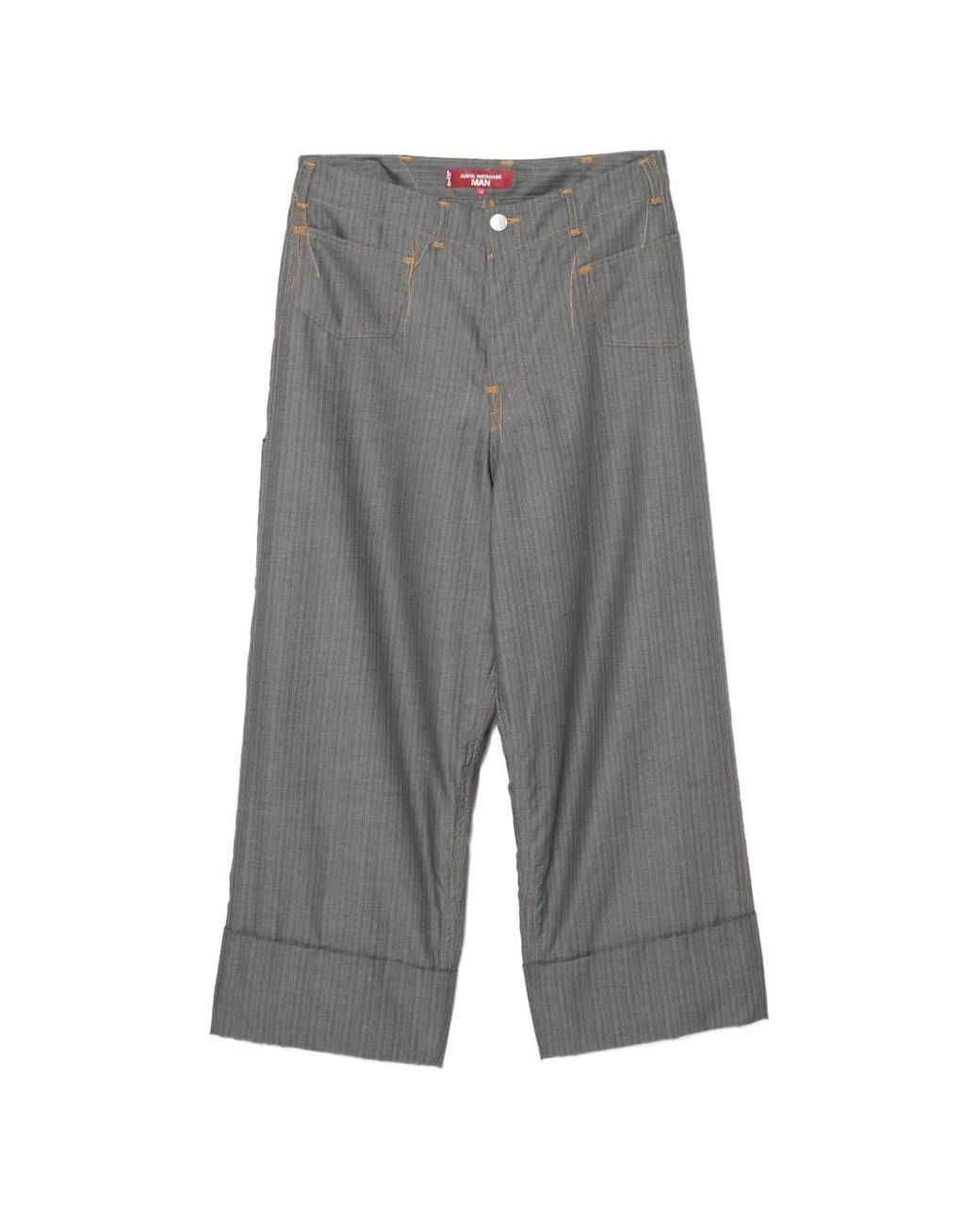 Junya Watanabe X Levi's Pinstripe Cuffed Trousers in Grey for Men | Lyst UK