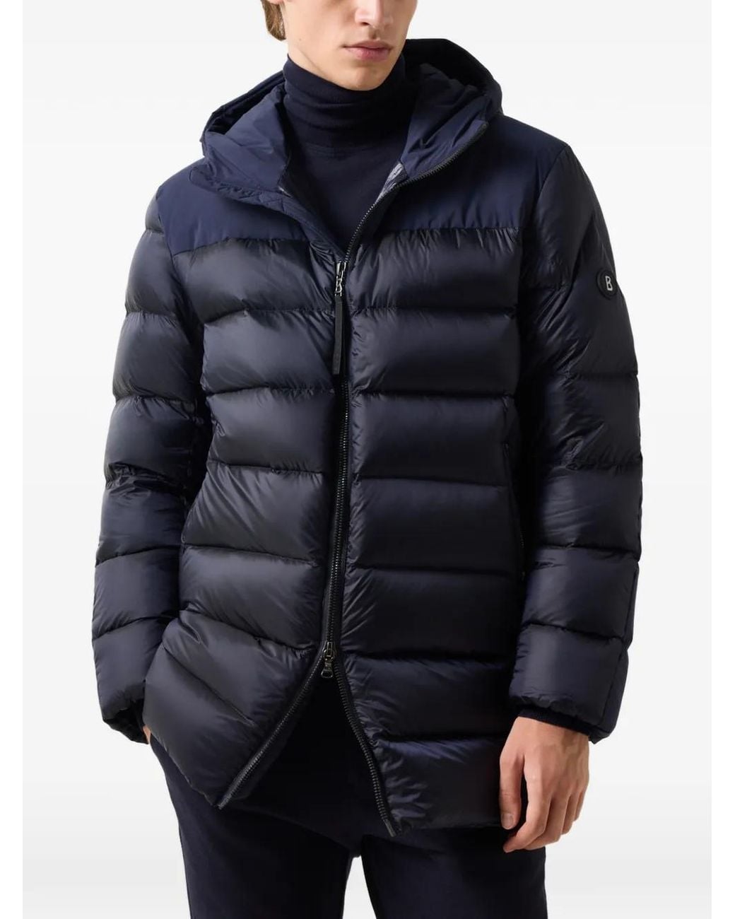 Bogner Blue Herby Quilted-Down Jacket for men