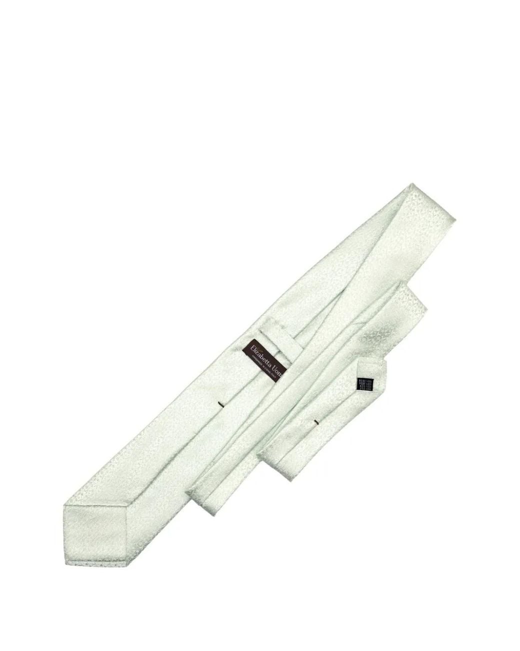 Elizabetta White Cravate Parioli À Fleurs De Lis En Jacquard for men