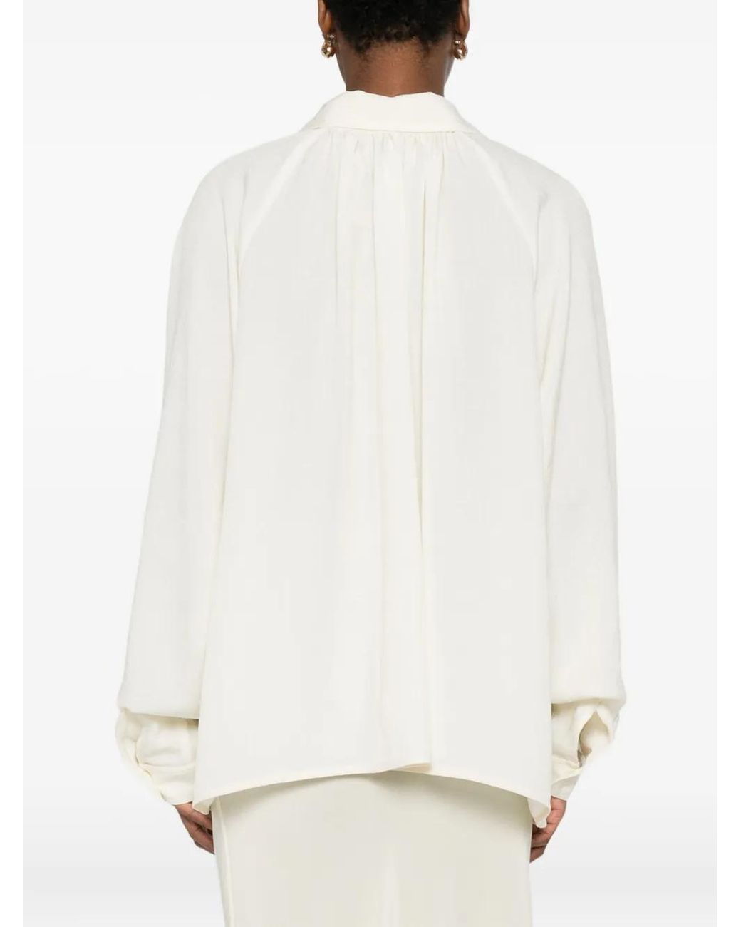 Nanushka White Long-Sleeve Shirt