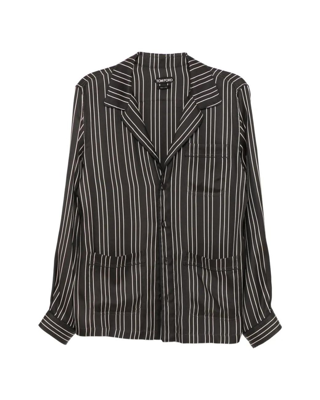 Tom Ford Gray Striped Shirt