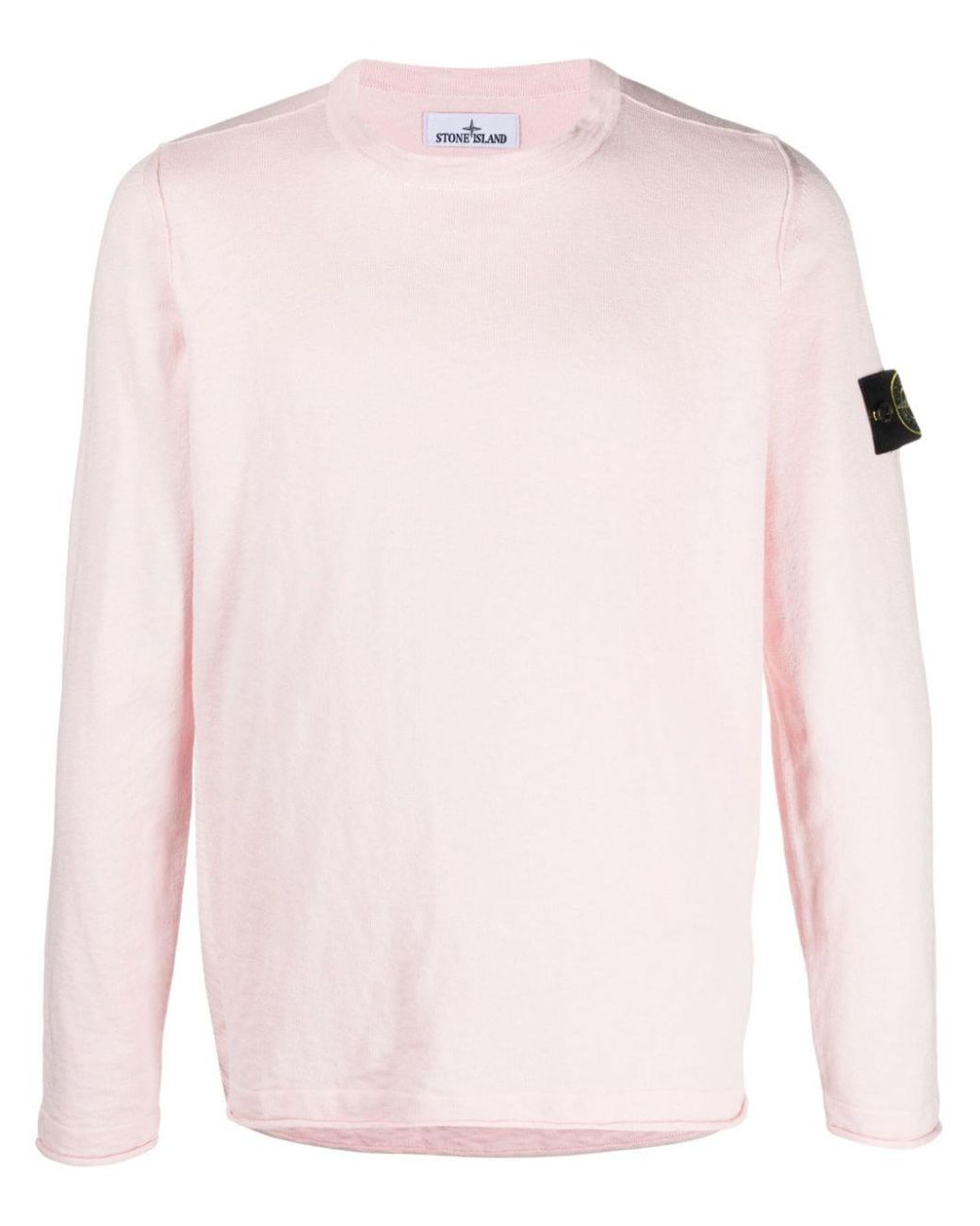Stone Island Trui Met Ronde Hals in het Roze voor heren Lyst NL