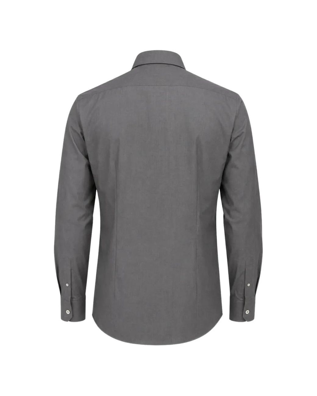Franzese Collection Gray Chemise Rolls Royce En Coton À Manches Longues for men