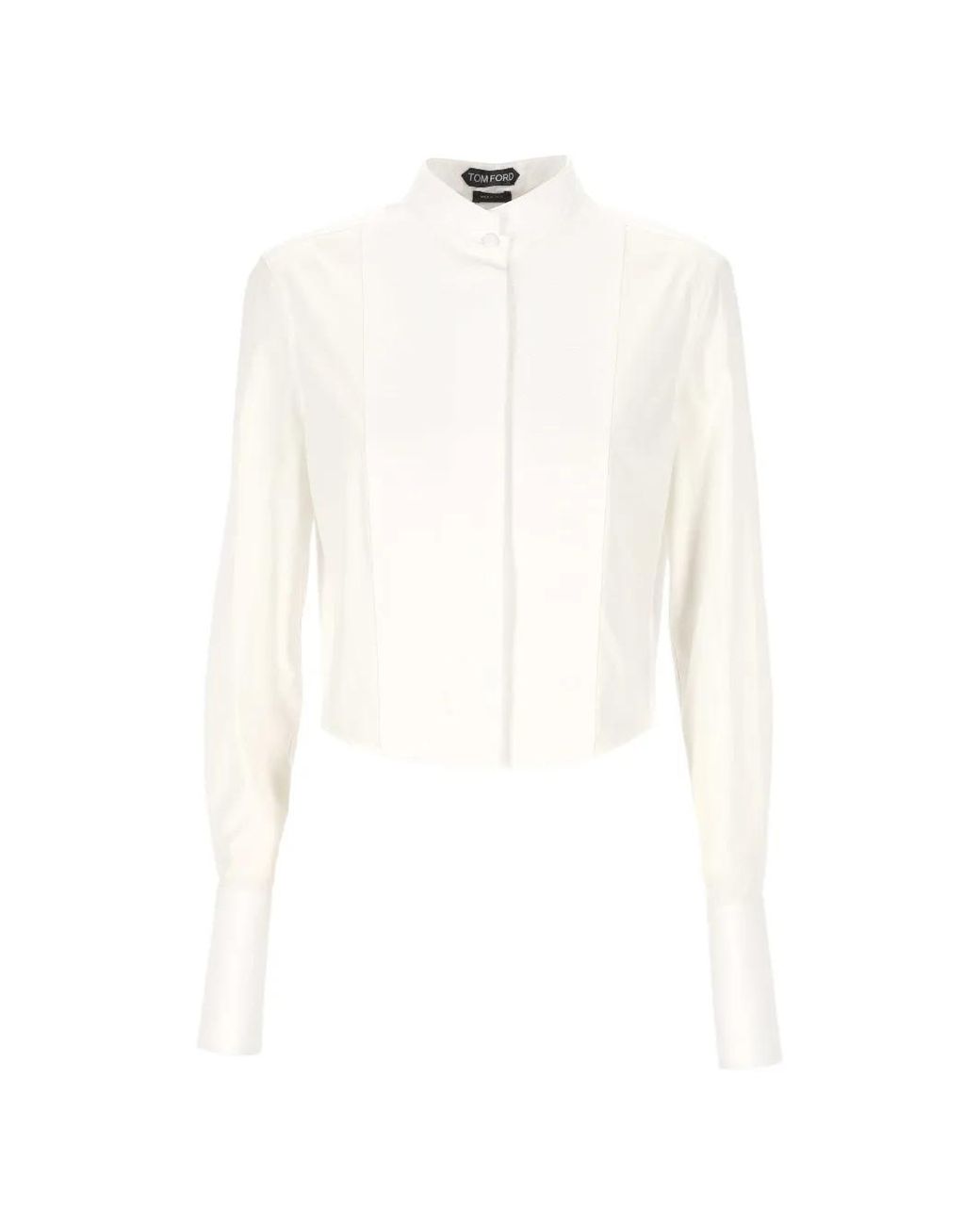 Tom Ford Cropped Sweater in het White