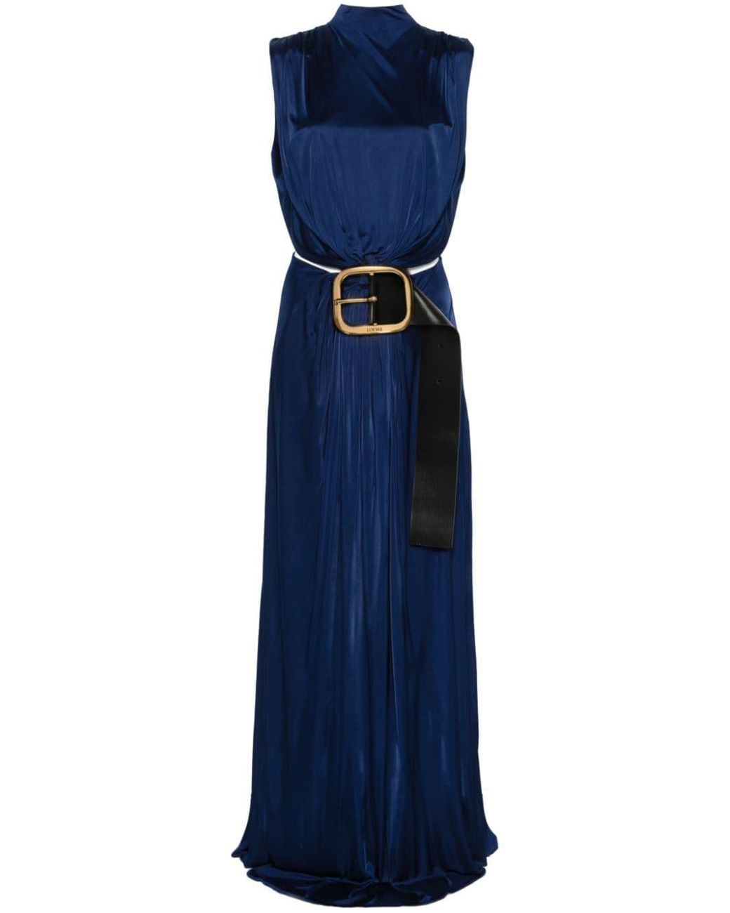 ワンピース Loewe belted dress LOEWE Wrap-effect belted woven midi shirt dress | NET-A-PORTER
