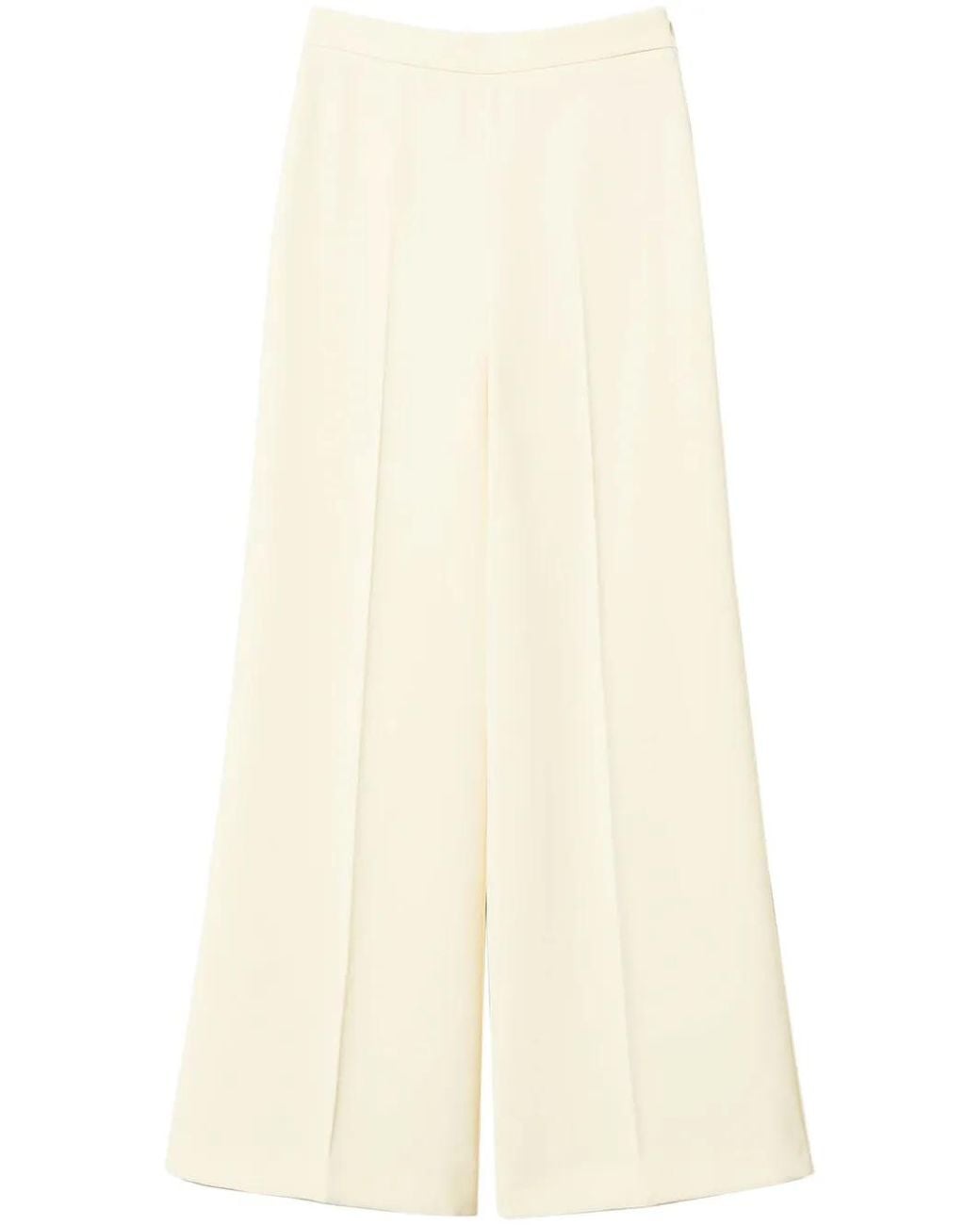 Twinset Natural Crepe Palazzo Trousers