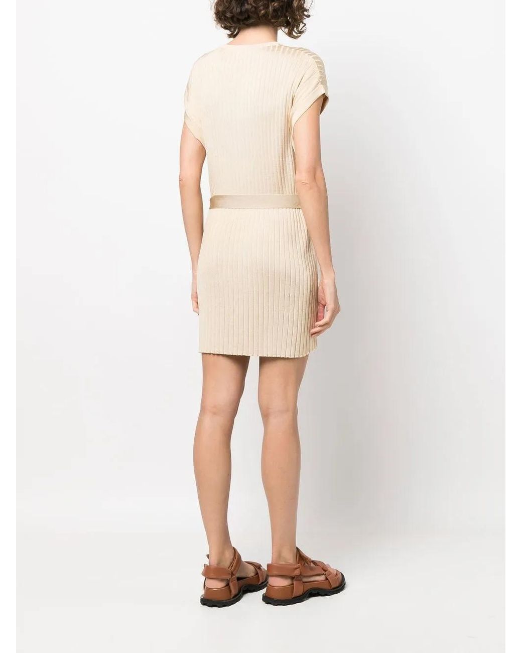 Sonia Rykiel Natural Round Neck Day Dress