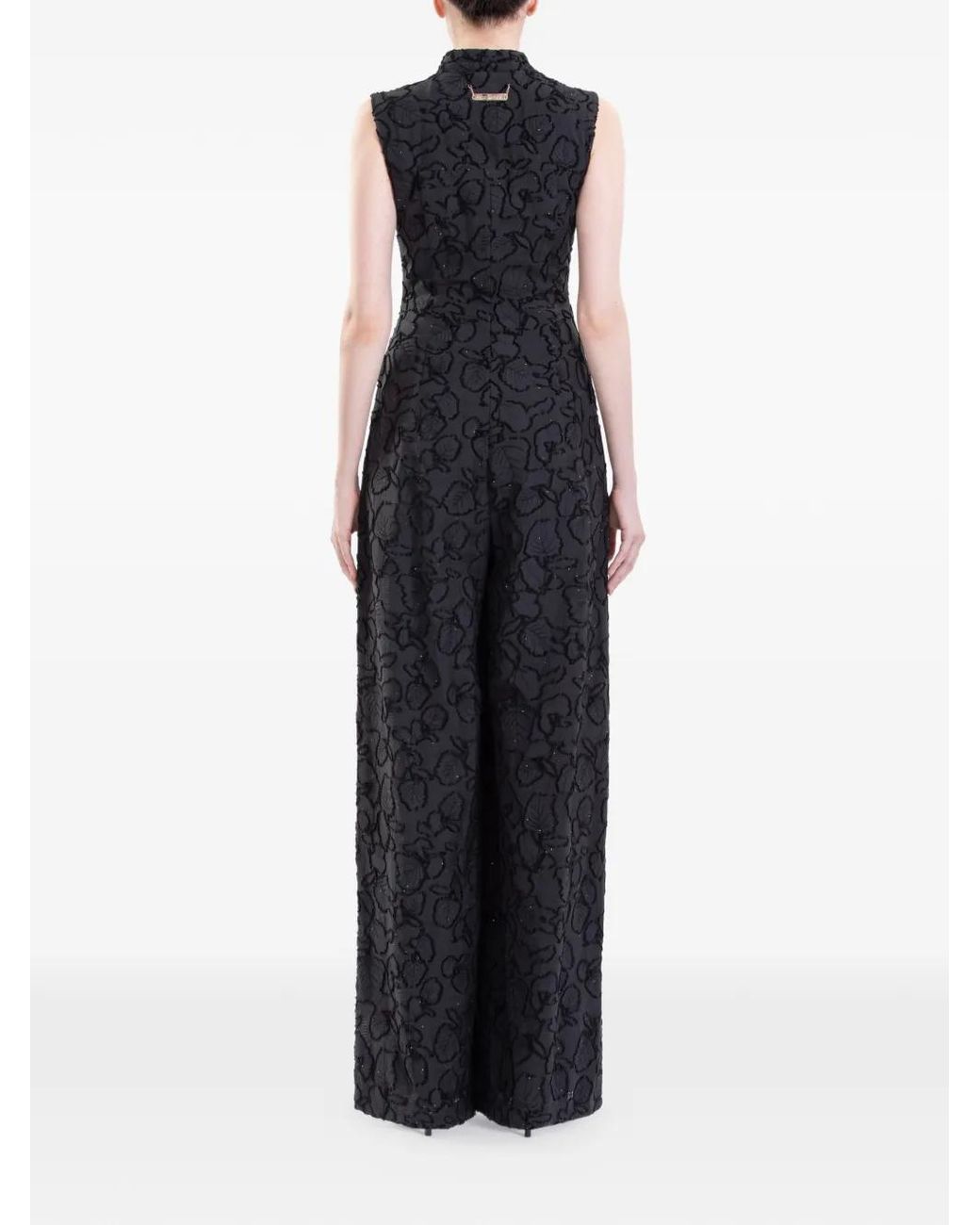 Saiid Kobeisy Black Textured Jumpsuit