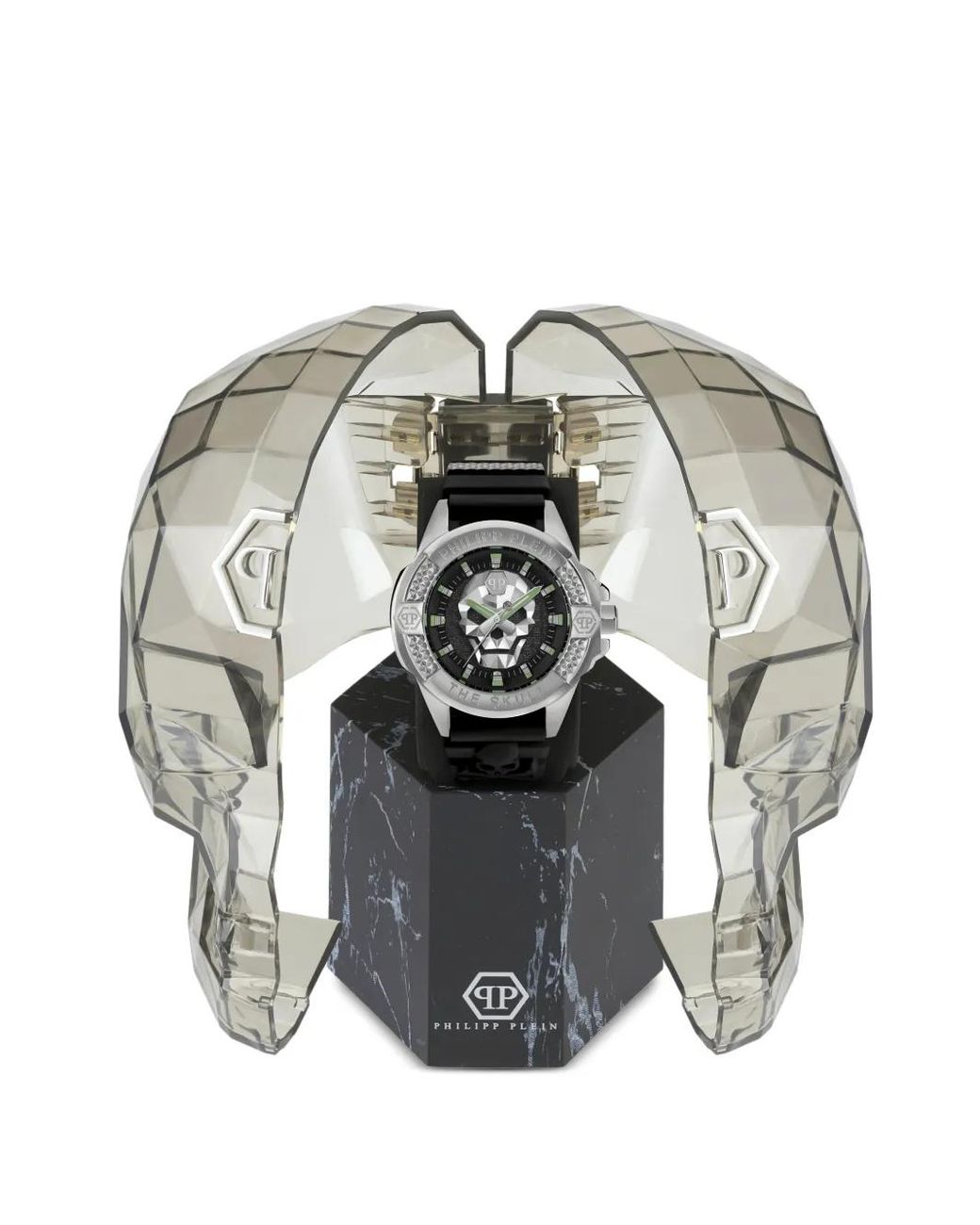 Philipp Plein Black The $Kull 44Mm Watch for men