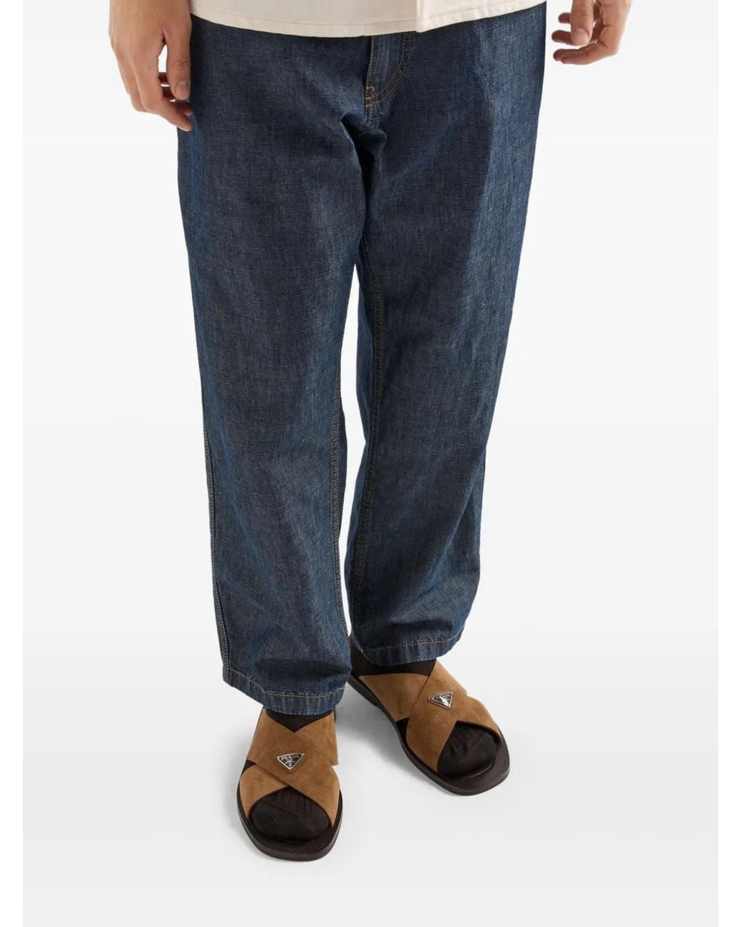 Pantaloni di Prada in Blue da Uomo