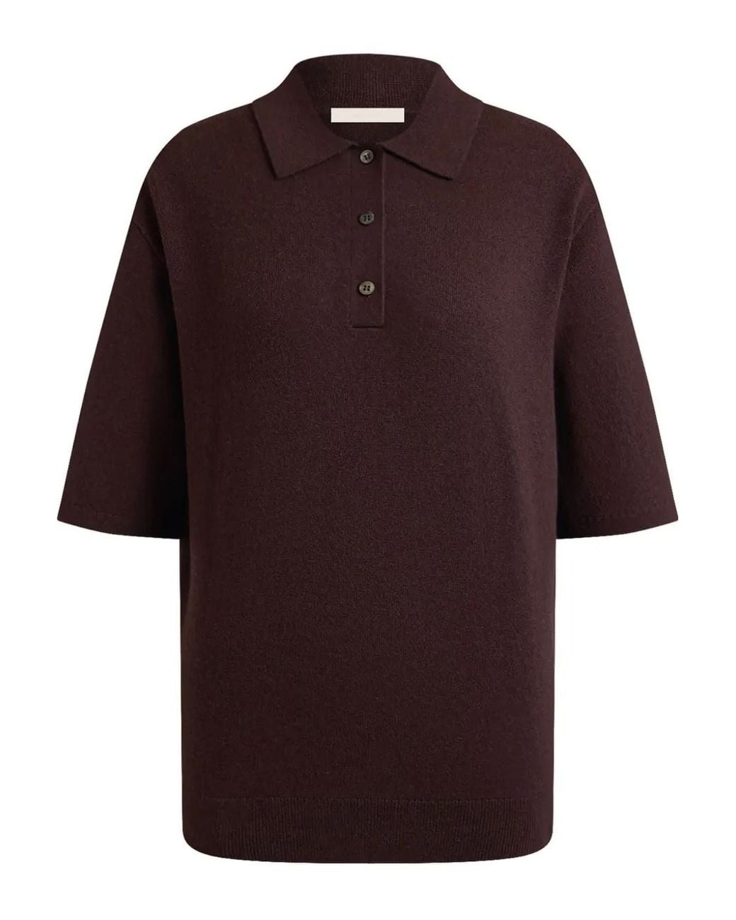 12 STOREEZ Red Knitted Polo Top