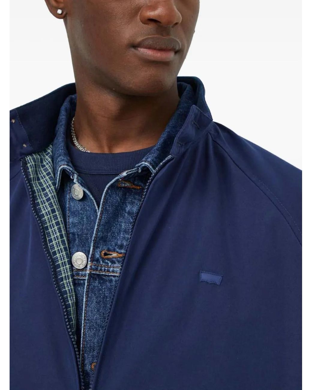 Levi's Blue Backer Harrington Jacket for men